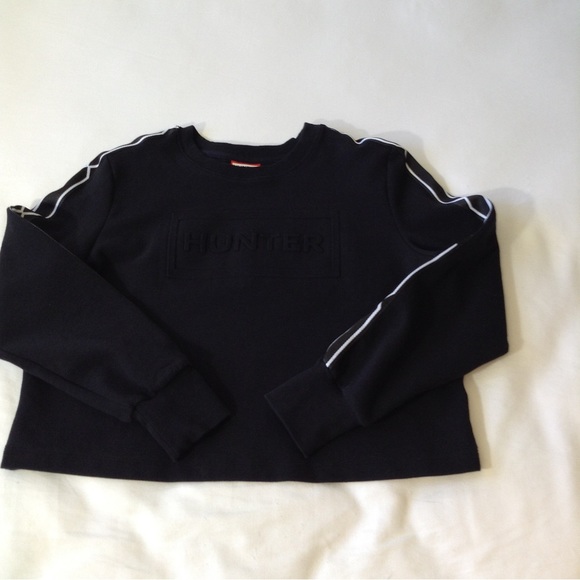 Hunter for Target black embossed sweater pattern line sleeves womens medium - Picture 7 of 12